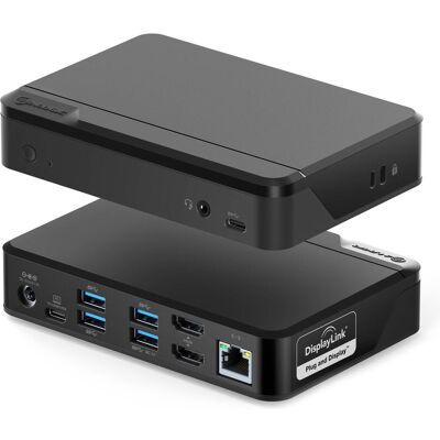 Alogic Docking Station Universal Twin HD USB-C & USB-A (USB-A, USB-C, 10 Ports), Dockingstation + USB Hub, Schwarz Alogic Docking Station Universal Twin HD USB-C & USB-A (USB-A, USB-C, 10 Ports), Dockingstation + USB Hub, Schwarz
