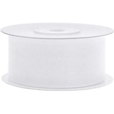 Partydeco, Geschenkverpackung, Geschenkband Chiffonband Weiss 38mm / 25 Meter Partydeco, Geschenkverpackung, Geschenkband Chiffonband Weiss 38mm / 25 Meter
