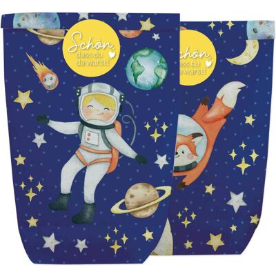 Papierdrachen, Geschenkverpackung, 12 Geschenktüten zum Geburtstag – Weltall (12x) Papierdrachen, Geschenkverpackung, 12 Geschenktüten zum Geburtstag – Weltall (12x)