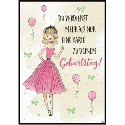 Depesche, Grusskarte + Briefpapier, Musikkarte Du verdienst mehr als nur eine Karte... (1 Stk.) Depesche, Grusskarte + Briefpapier, Musikkarte Du verdienst mehr als nur eine Karte... (1 Stk.)