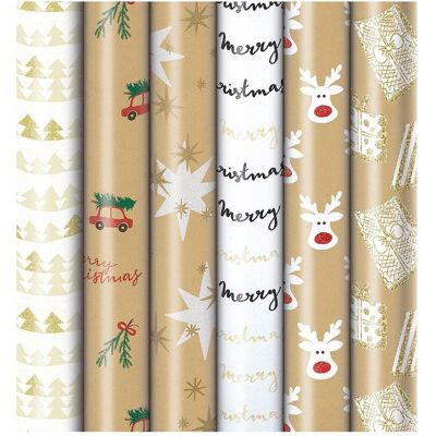 Zoewie, Geschenkverpackung, Weihnachts-Geschenkpapier-Röllchen 'Simply the Best' (1x) Zoewie, Geschenkverpackung, Weihnachts-Geschenkpapier-Röllchen 'Simply the Best' (1x)