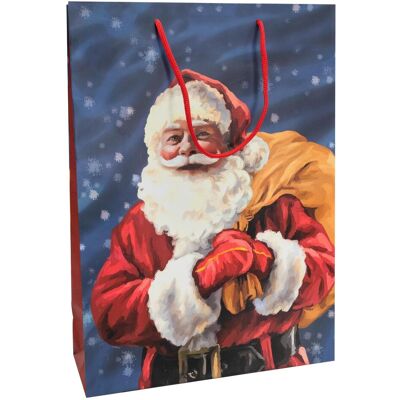 Idena, Geschenkverpackung, Geschenktasche Weihnachtsmann mehrfarbig 25x8x34cm Weihnachten Idena, Geschenkverpackung, Geschenktasche Weihnachtsmann mehrfarbig 25x8x34cm Weihnachten