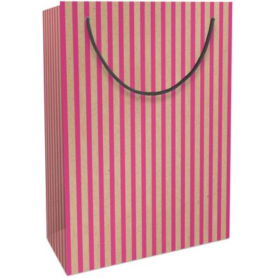 Zishka, Geschenkverpackung, Tragetasche Weihnachten Kraftpapier Stripes neonpink Zishka, Geschenkverpackung, Tragetasche Weihnachten Kraftpapier Stripes neonpink