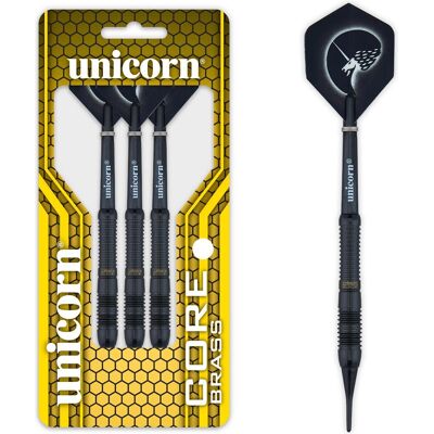 Unicorn Core Black Brass 2 Soft Darts 1 Satz (18 g) Unicorn Core Black Brass 2 Soft Darts 1 Satz (18 g)