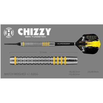 Harrows Dave Chisnall Chizzy Brass Softtip (21 g) Harrows Dave Chisnall Chizzy Brass Softtip (21 g)