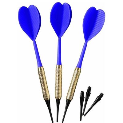 Best Sporting Plastikowe rzutki do darta 3 szt. niebieskie Best Sporting Plastikowe rzutki do darta 3 szt. niebieskie
