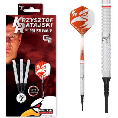 Bull's Krzysztof Ratajski Soft Dart G2, 90% Tungsten (18 g) Bull's Krzysztof Ratajski Soft Dart G2, 90% Tungsten (18 g)