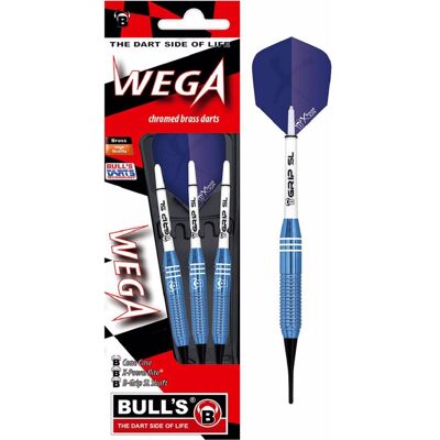 Bulls Wega Soft Dart - Blau - 16g - Ringed Grip - Dart Bulls Wega Soft Dart - Blau - 16g - Ringed Grip - Dart