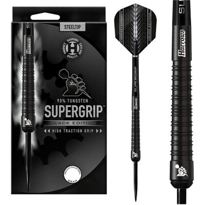 Harrows Darts Supergrip Schwarz 90 % Stahlspitze (23 g) Harrows Darts Supergrip Schwarz 90 % Stahlspitze (23 g)