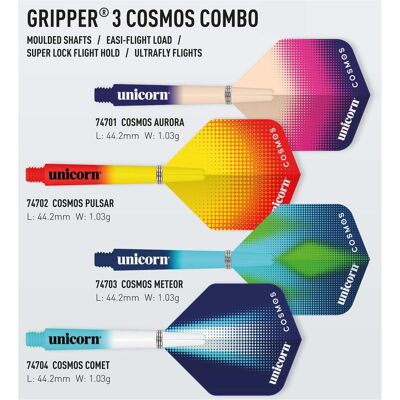 Unicorn Gripper 3 Cosmos Combo Shaft + Flight (M (45 mm)) Unicorn Gripper 3 Cosmos Combo Shaft + Flight (M (45 mm))