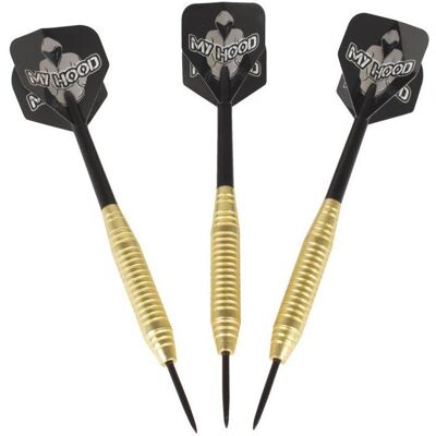 Euro Play My Hood - Darts in Brass 23 gr. (702051) (23 g) Euro Play My Hood - Darts in Brass 23 gr. (702051) (23 g)