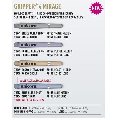 Unicorn Gripper 4 Mirage Shaft (S (35 mm)) Unicorn Gripper 4 Mirage Shaft (S (35 mm))