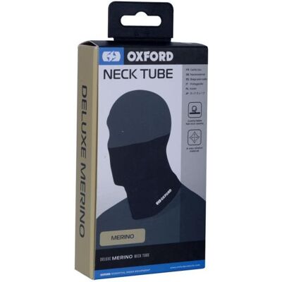 Oxford, Unisex, Sturmhaube + Halsschlauch, Deluxe Neck Tube Merino Blk, Schwarz, One Size Oxford, Unisex, Sturmhaube + Halsschlauch, Deluxe Neck Tube Merino Blk, Schwarz, One Size