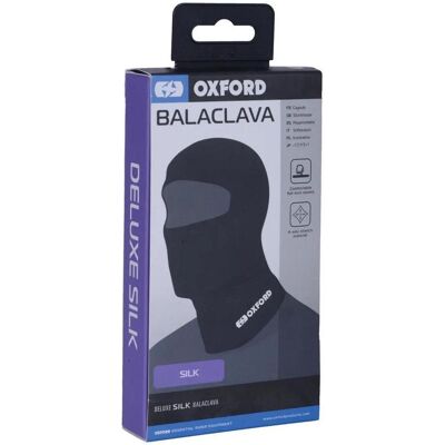 Oxford, Unisex, Sturmhaube + Halsschlauch, Deluxe Balaclava Silk Blk, Schwarz, One Size Oxford, Unisex, Sturmhaube + Halsschlauch, Deluxe Balaclava Silk Blk, Schwarz, One Size