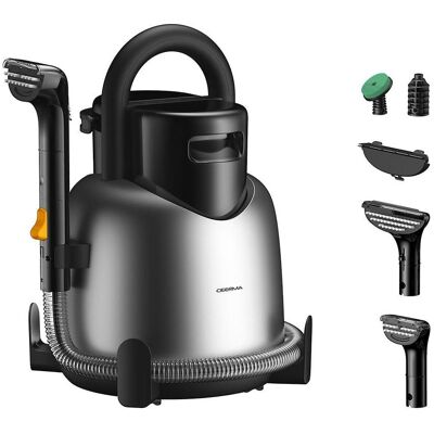 Deerma - Steam Fabric Cleaner (BY700 S) - 1700W, 100°C Steam, 13kPa Suction, 5-in-1 Brushes - Black, Dampfreiniger, Schwarz Deerma - Steam Fabric Cleaner (BY700 S) - 1700W, 100°C Steam, 13kPa Suction, 5-in-1 Brushes - Black, Dampfreiniger, Schwarz