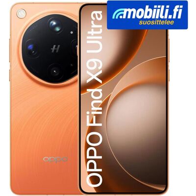 Oppo Find X9 Ultra (512 GB, Canyon orange, Orange, 6.82", Dual SIM, 5G), Smartphone, Orange Oppo Find X9 Ultra (512 GB, Canyon orange, Orange, 6.82", Dual SIM, 5G), Smartphone, Orange