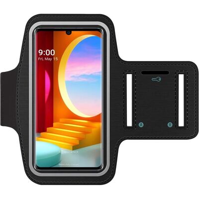 SmartFitness LG Velvet Handy Sport Armband, Smartphone Sportarmband, Schwarz SmartFitness LG Velvet Handy Sport Armband, Smartphone Sportarmband, Schwarz