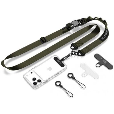 Tech-Protect IMPACTO GIFTS Smycz C9S Rope Crossbody Army Green, Weiteres Smartphone Zubehör, Grün Tech-Protect IMPACTO GIFTS Smycz C9S Rope Crossbody Army Green, Weiteres Smartphone Zubehör, Grün