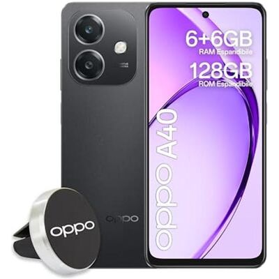 Oppo A40 (128 GB, Sparkle Black, 6.67", Dual SIM, 4G), Smartphone, Schwarz Oppo A40 (128 GB, Sparkle Black, 6.67", Dual SIM, 4G), Smartphone, Schwarz
