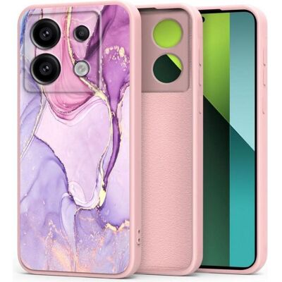 Tech-Protect Mobiili tagakaas Redmi Note 13 Pro /Poco X6 Marble (Xiaomi Redmi Note 13 Pro 5G), Smartphone Hülle, Violett, Pink Tech-Protect Mobiili tagakaas Redmi Note 13 Pro /Poco X6 Marble (Xiaomi Redmi Note 13 Pro 5G), Smartphone Hülle, Violett, Pink