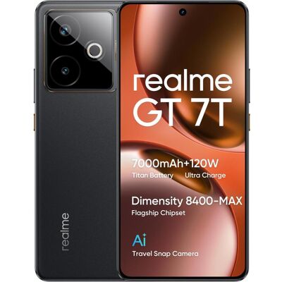 realme GT 7T (256 GB, IceSense Black, 6.80", Dual SIM, 5G), Smartphone, Schwarz realme GT 7T (256 GB, IceSense Black, 6.80", Dual SIM, 5G), Smartphone, Schwarz