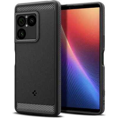 Spigen Rugged Armor Sony Xperia 1 Viii Matte Black (Sony Xperia 1 VII), Smartphone Hülle, Schwarz Spigen Rugged Armor Sony Xperia 1 Viii Matte Black (Sony Xperia 1 VII), Smartphone Hülle, Schwarz