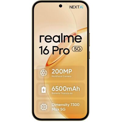 realme 16 Pro (256 GB, Master Gold, 6.78", Dual SIM, 5G), Smartphone, Gold realme 16 Pro (256 GB, Master Gold, 6.78", Dual SIM, 5G), Smartphone, Gold