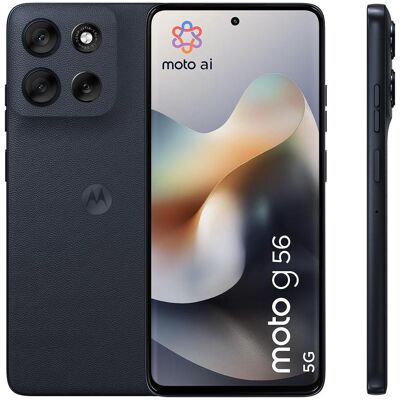 Motorola Moto G56 (256 GB, Black Oyster, 6.72", Dual SIM, 5G), Smartphone, Schwarz Motorola Moto G56 (256 GB, Black Oyster, 6.72", Dual SIM, 5G), Smartphone, Schwarz