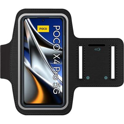SmartFitness Xiaomi Poco X4 Pro 5G Handy Sport Armband, Smartphone Sportarmband, Schwarz SmartFitness Xiaomi Poco X4 Pro 5G Handy Sport Armband, Smartphone Sportarmband, Schwarz
