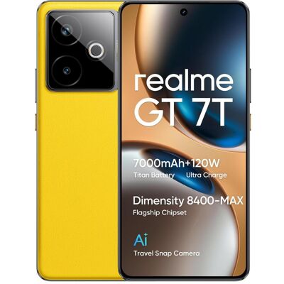 realme GT 7T (256 GB, Racing yellow, 6.80", Dual SIM, 5G), Smartphone, Gelb realme GT 7T (256 GB, Racing yellow, 6.80", Dual SIM, 5G), Smartphone, Gelb