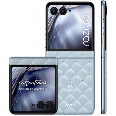 Motorola Razr60 Loops Powered By Bose (256 GB, Blue, Ice Melt, 6.90", SIM + eSIM, 5G), Smartphone, Blau Motorola Razr60 Loops Powered By Bose (256 GB, Blue, Ice Melt, 6.90", SIM + eSIM, 5G), Smartphone, Blau