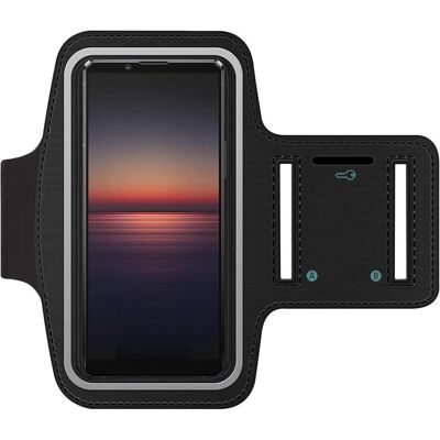SmartFitness Sony Xperia 1 II Handy Sport Armband, Smartphone Sportarmband, Schwarz SmartFitness Sony Xperia 1 II Handy Sport Armband, Smartphone Sportarmband, Schwarz