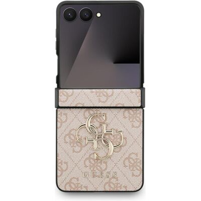 Guess Leather 4G Metal Logo (Samsung Galaxy Z Flip7), Smartphone Hülle, Pink Guess Leather 4G Metal Logo (Samsung Galaxy Z Flip7), Smartphone Hülle, Pink