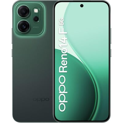 Oppo Reno14 F (256 GB, Green, Luminous Green, 6.57", Dual SIM, 5G), Smartphone, Grün Oppo Reno14 F (256 GB, Green, Luminous Green, 6.57", Dual SIM, 5G), Smartphone, Grün