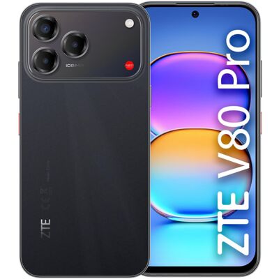 ZTE V80 PRO 8/256GB BLACK (256 GB, Black, Feather Black, 6.75", Hybrid Dual SIM, 4G), Smartphone, Schwarz ZTE V80 PRO 8/256GB BLACK (256 GB, Black, Feather Black, 6.75", Hybrid Dual SIM, 4G), Smartphone, Schwarz
