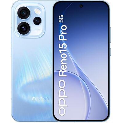 Oppo Reno15 Pro (512 GB, Aurora Blue, 6.32", Dual SIM, 5G), Smartphone, Blau Oppo Reno15 Pro (512 GB, Aurora Blue, 6.32", Dual SIM, 5G), Smartphone, Blau