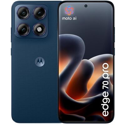 Motorola edge 70 pro (512 GB, Dark Blue, PANTONE Titan, 6.78", Dual SIM, 5G), Smartphone, Blau Motorola edge 70 pro (512 GB, Dark Blue, PANTONE Titan, 6.78", Dual SIM, 5G), Smartphone, Blau