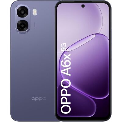 Oppo A6x 128GB Paars 5G (128 GB, Black Purple, Paars, Violett, 6.75", Dual SIM, 5G), Smartphone, Violett Oppo A6x 128GB Paars 5G (128 GB, Black Purple, Paars, Violett, 6.75", Dual SIM, 5G), Smartphone, Violett