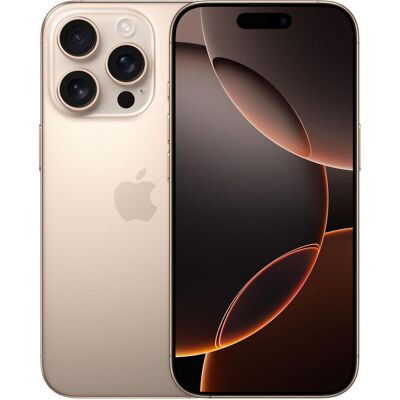 Apple iPhone 16 Pro (128 GB, Desert Titanium, 6.30", SIM + eSIM, 5G), Smartphone, Gold Apple iPhone 16 Pro (128 GB, Desert Titanium, 6.30", SIM + eSIM, 5G), Smartphone, Gold