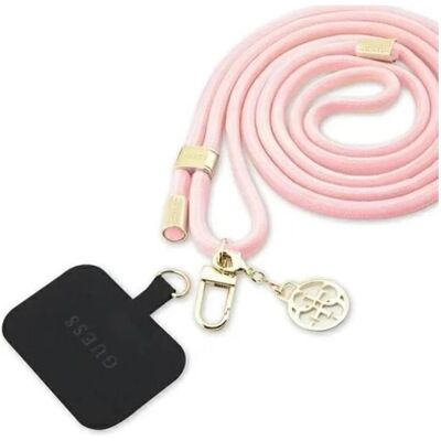 Guess GUOUCNMG4EP Universal CBDY Cord pasek różowy/pink Nylon 4G Metal Charm, Weiteres Smartphone Zubehör, Pink Guess GUOUCNMG4EP Universal CBDY Cord pasek różowy/pink Nylon 4G Metal Charm, Weiteres Smartphone Zubehör, Pink