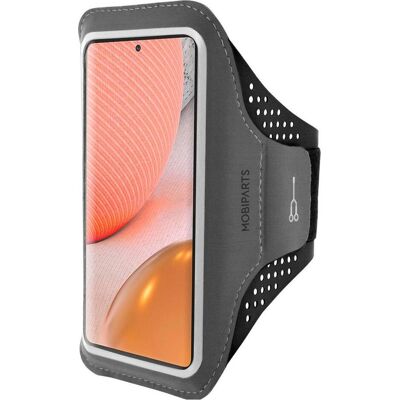 Mobiparts Comfort Fit Sport Armband Samsung Galaxy A72 (2021) 4G/5G Black, Smartphone Sportarmband, Schwarz Mobiparts Comfort Fit Sport Armband Samsung Galaxy A72 (2021) 4G/5G Black, Smartphone Sportarmband, Schwarz