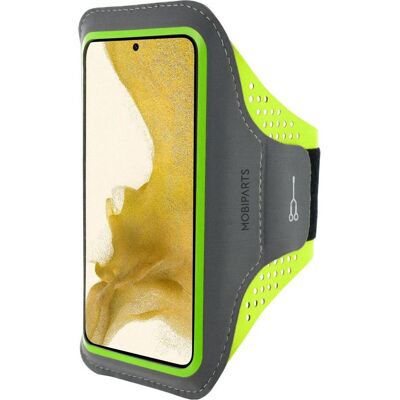 Mobiparts Comfort Fit Sport Armband Samsung Galaxy S22 Neon Green, Smartphone Sportarmband, Grün Mobiparts Comfort Fit Sport Armband Samsung Galaxy S22 Neon Green, Smartphone Sportarmband, Grün