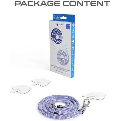 prio Universelles Handy-Umhängeband 0,7 m lila+blau+gelb, Weiteres Smartphone Zubehör, Mehrfarbig prio Universelles Handy-Umhängeband 0,7 m lila+blau+gelb, Weiteres Smartphone Zubehör, Mehrfarbig