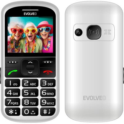 Evolveo EasyPhone XS, mobile phone for seniors, white (2.20", 0.30 Mpx), Tastenhandy, Weiss Evolveo EasyPhone XS, mobile phone for seniors, white (2.20", 0.30 Mpx), Tastenhandy, Weiss