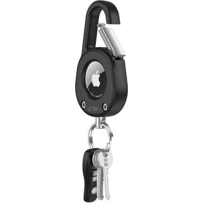 Tech-Protect Slidelock Karabiner Schlüsselanhänger Apple Airtag 1 / 2 Schwarz, Tracker Zubehör, Schwarz Tech-Protect Slidelock Karabiner Schlüsselanhänger Apple Airtag 1 / 2 Schwarz, Tracker Zubehör, Schwarz