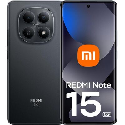 Xiaomi Redmi Note 15 (128 GB, Black, 6.77", Hybrid Dual SIM, 5G), Smartphone, Schwarz Xiaomi Redmi Note 15 (128 GB, Black, 6.77", Hybrid Dual SIM, 5G), Smartphone, Schwarz