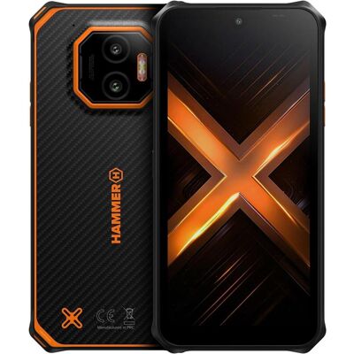 Hammer Energy X2 (Orange) DS 6.1" IPS 1560x720/60Hz/128GB/6GB RAM/Android 15/microSD/WiFi,BT,4G (128 GB, Black, Orange, 6.10", Dual SIM, 4G), Smartphone, Orange, Schwarz Hammer Energy X2 (Orange) DS 6.1" IPS 1560x720/60Hz/128GB/6GB RAM/Android 15/microSD/WiFi,BT,4G (128 GB, Black, Orange, 6.10", Dual SIM, 4G), Smartphone, Orange, Schwarz