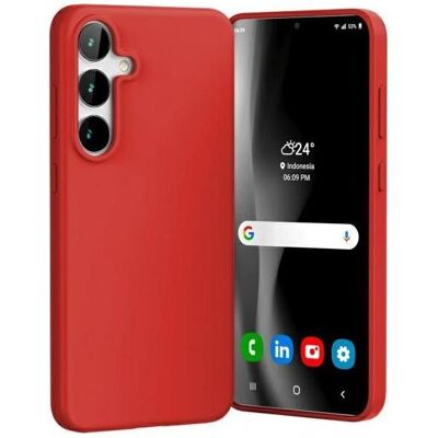 Mercury Soft Samsung S24 FE S721 red (Samsung Galaxy S24 FE), Smartphone Hülle, Rot Mercury Soft Samsung S24 FE S721 red (Samsung Galaxy S24 FE), Smartphone Hülle, Rot