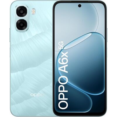 Oppo A6x 128GB Blauw 5G (128 GB, Blauw, Ice Blue, 6.75", Dual SIM, 5G), Smartphone, Blau Oppo A6x 128GB Blauw 5G (128 GB, Blauw, Ice Blue, 6.75", Dual SIM, 5G), Smartphone, Blau