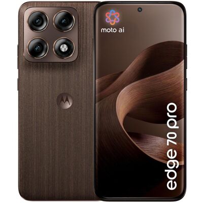 Motorola Edge 70 Pro 5G Smartphone, 512 GB/12 GB, Chicory Coffee (512 GB, PANTONE Chicory Coffee, Wood colour, 6.78", Dual SIM, 5G), Smartphone, Braun Motorola Edge 70 Pro 5G Smartphone, 512 GB/12 GB, Chicory Coffee (512 GB, PANTONE Chicory Coffee, Wood colour, 6.78", Dual SIM, 5G), Smartphone, Braun